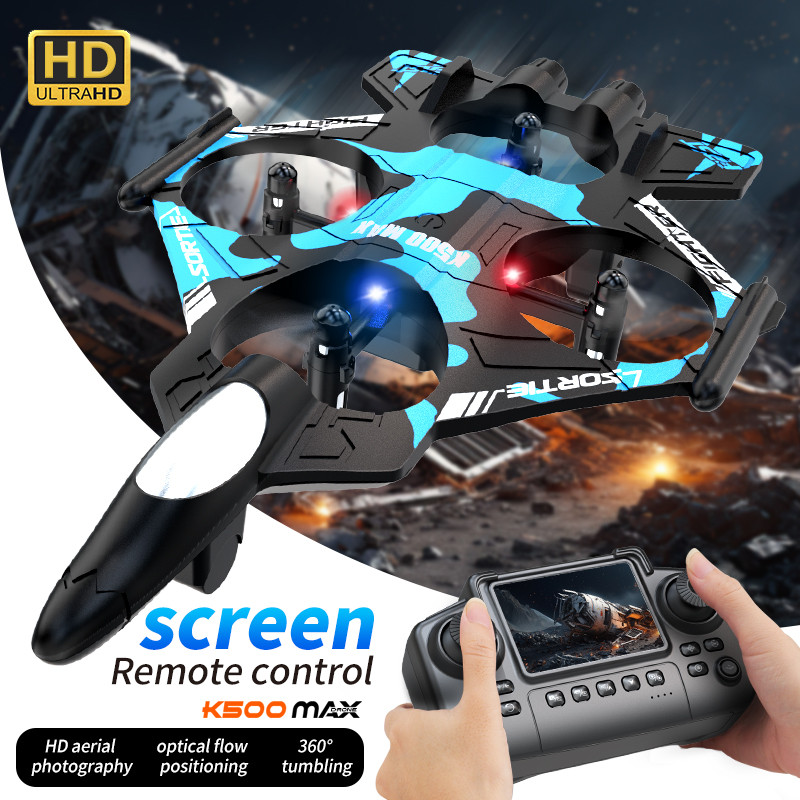 K500 Max Fighter Jet Quadcopter Drone Stunt Light RC เครื่องบินสี่ช่องเครื่องเขียนเที่ยวบินระดับความ