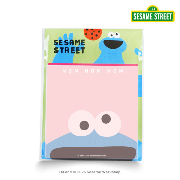 Bundanjai (กระดาษโน้ต) SST7-กระดาษโน้ต : SESAME STREET-7B Note Pad Cookie (SST7B