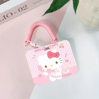 SANRIO ชุดการ์ดซานริโอข้าวการ์ดน้ําบัตรรถบัสHello Kittyนักเรียนสไลด์ผู้ถือบัตรบัตรอาหารรถบัส รหัส ฝาครอบป้องกันบัตรเข้าค
