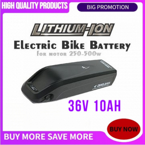 ☪คุณภาพสูง แบต จักรยานไฟฟ้า (36V 10Ah) Downtube โรงงานขายตรง