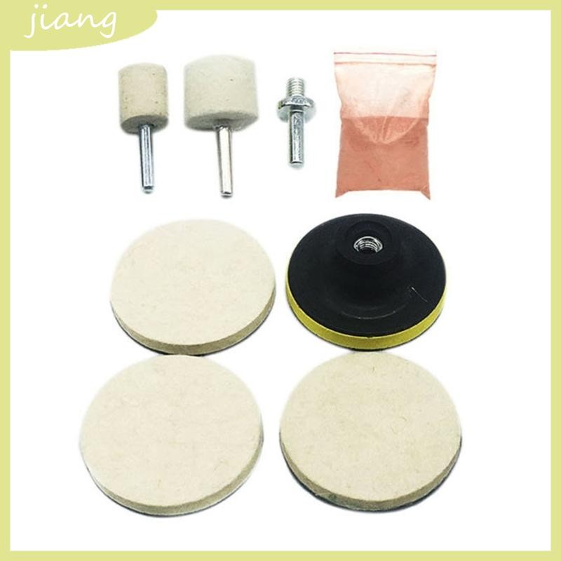 JN Glass Scrach Remover Cerium Oxide Polishing Powder Wheel Pad Car Watch Polish