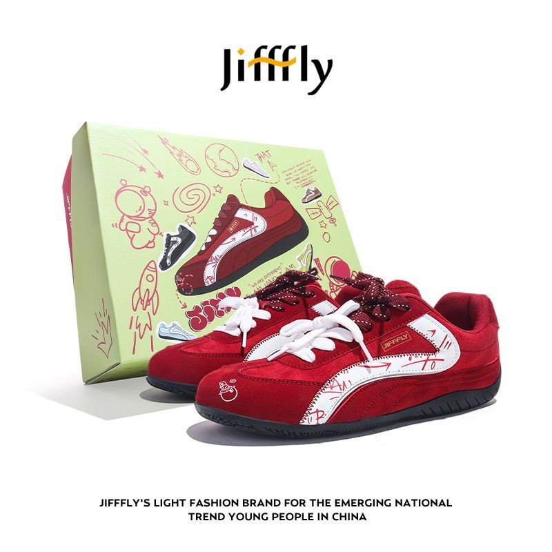 Jifffly Apple Shoes Red Thin Bottom Competition20250812