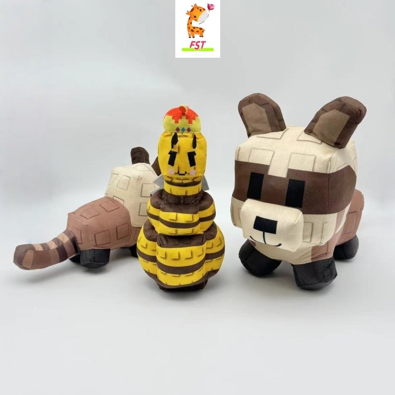 FST✨ใหม่ ใหม่✨Grow A Garden Queen Bee Plushy ตุ๊กตา Roblox น่ารัก Bee Tanuki Plushie ของเล่นคู่แลกเป