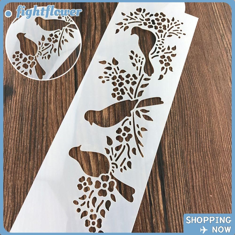 FIGHT Painting Template สําหรับเครื่องมืออบขนม Diy ลายฉลุภาพวาดรูปสัตว์