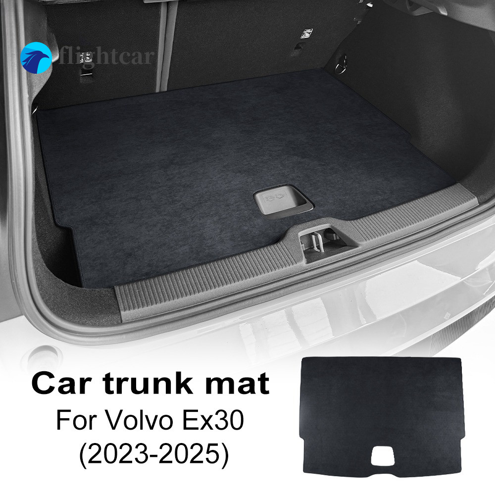 FT สําหรับ VOLVO EX30 EX-30 2023 2024 2025 Boot Mat ด้านหลังรถ Trunk Mat Protector พรม Trunk Mat กัน
