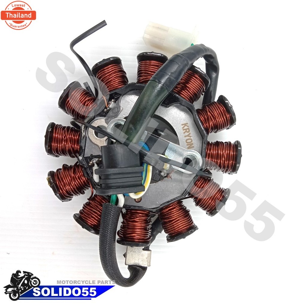 ฟิลคอยล์ มัดไฟ คอยล์สตาร์ท WAVE110i 2009 สตาร์ทมือ น็อต 2 รู  31120-KWW-711