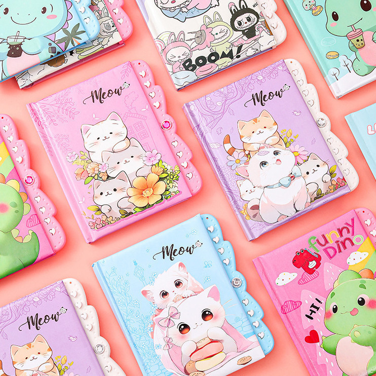 MINI NOTEBOOK WITH PASSWORD LOCK / DIARY THAT LOCKED WITH PICTURES