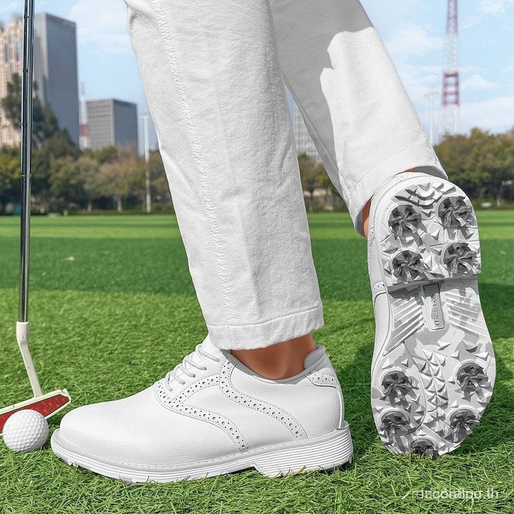 รองเท้ากอล์ฟผู้หญิง กันน้ำ มีเปิดนิ้วและสายรัดพอดี ส้นไม่ลื่น F2EW - รูปที่ 2