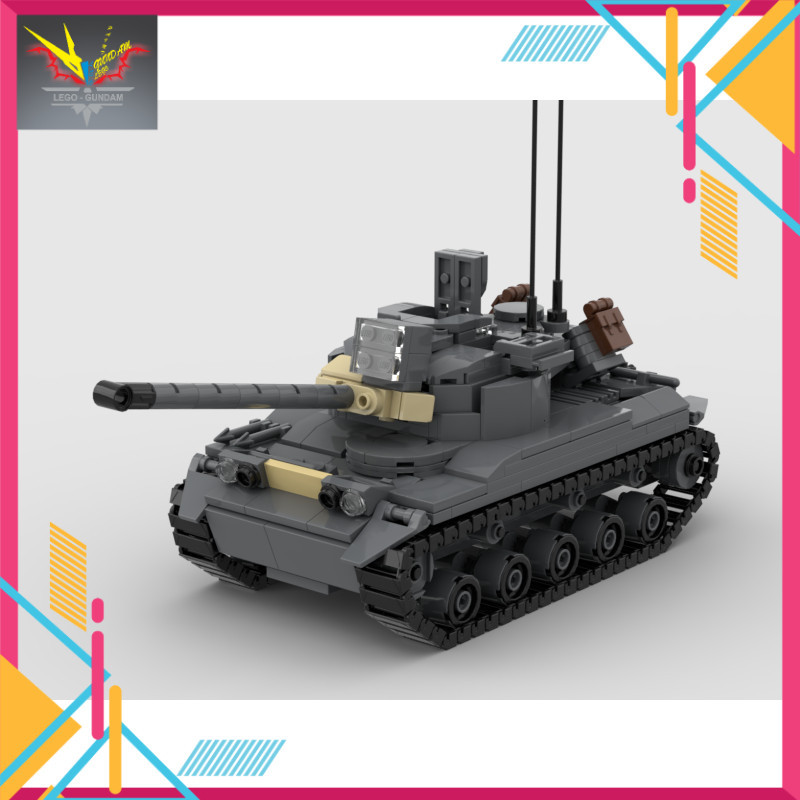 MOC Assembly Toy Army Tank M41A3 Bull Dog Military Model