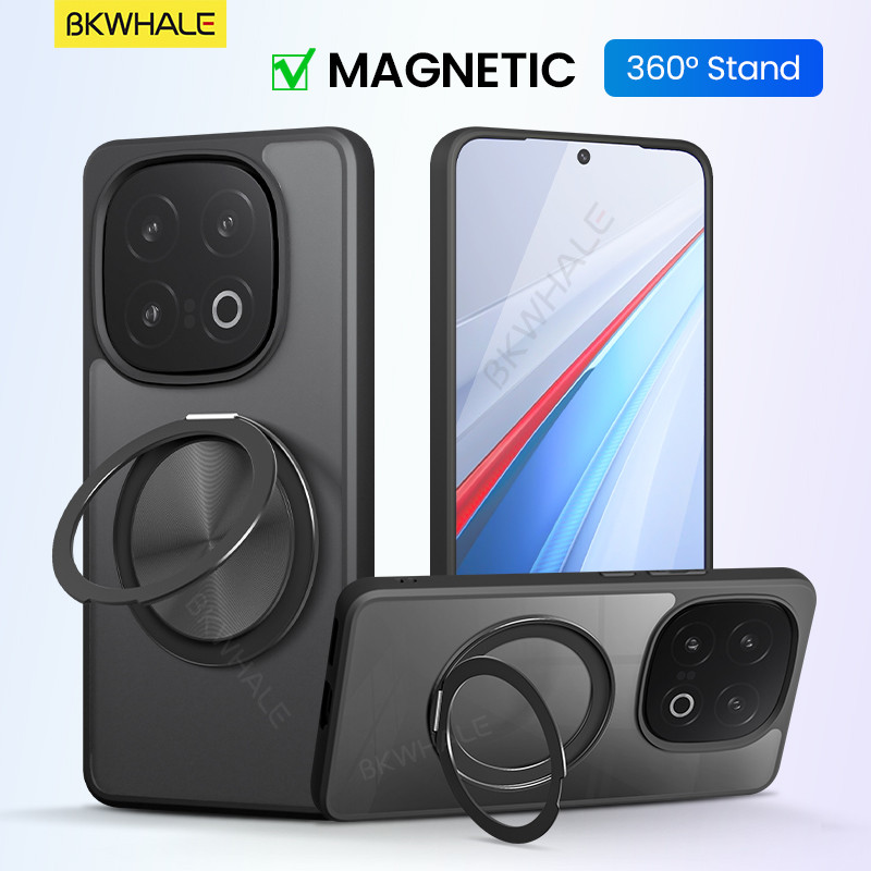 BKWHALE 360° หมุนแม่เหล็กยึดเคสโทรศัพท์สําหรับVivo iQOO 15 13 12 Pro Z9S Pro Z9 Z10 Turbo Pro Neo9 N