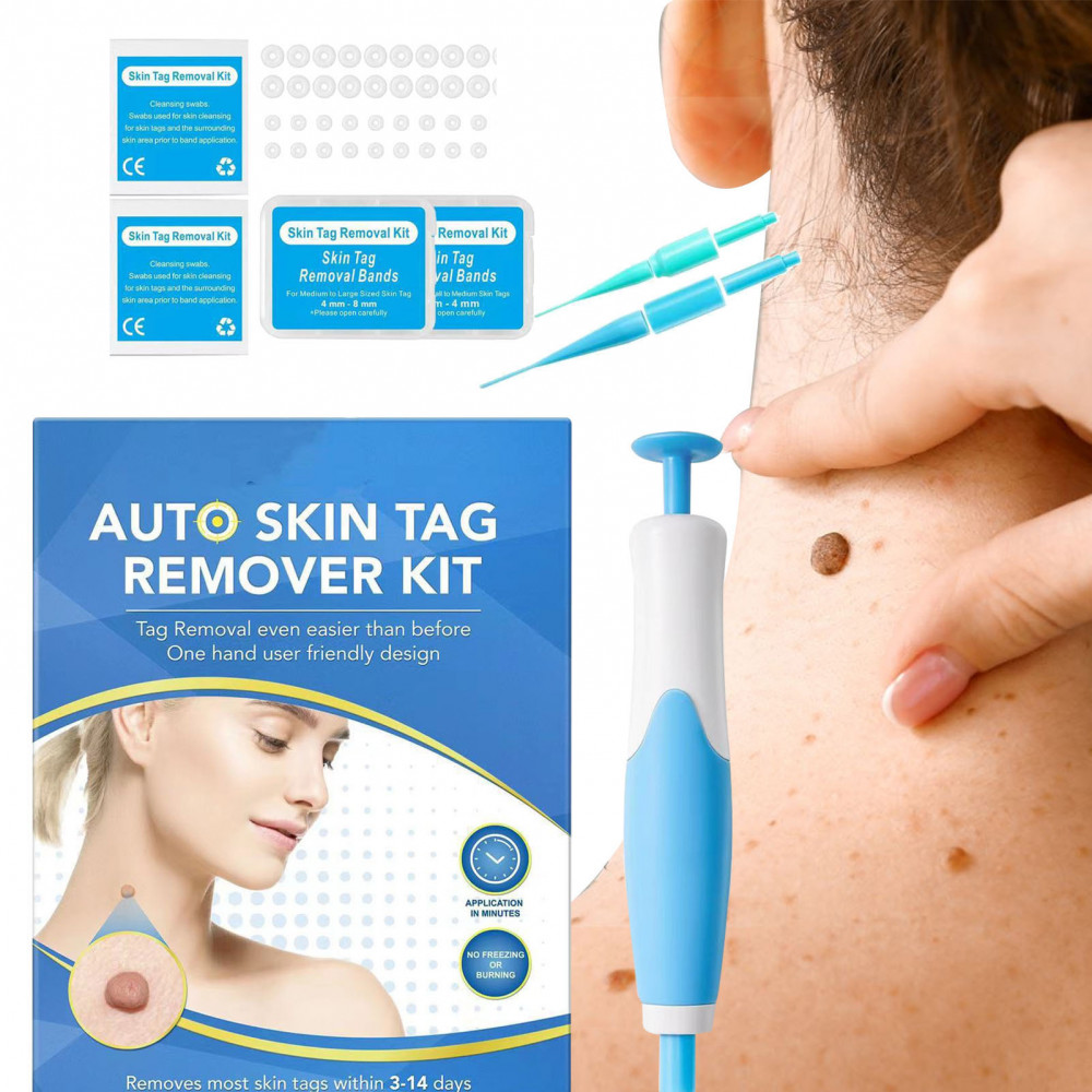 2-IN-1 ไม่เจ็บปวด Auto Skin Tag Removal ชุดเครื่องมือ Fast และ Easy Wart Skin Tags Removal ปากกา Face Skin Care เครื่องมือคืนผิวเรียบของคุณ