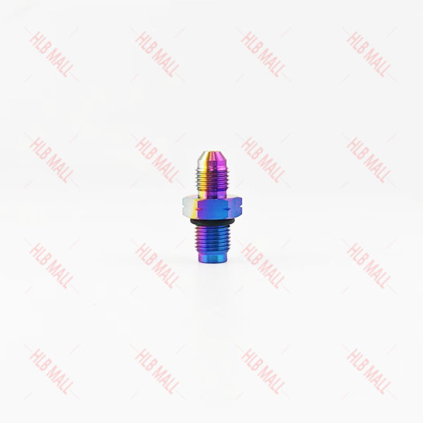 TC4/Gr5 ไทเทเนียม AN3 สายเบรคอุปกรณ์อะแดปเตอร์ AN3 ถึง M10X1.0 / M10X1.25 ชาย Bubble Flare Connector ราคา ถูกที่สุด ดีลบีเคเค แกลเลอรีภาพที่ 9