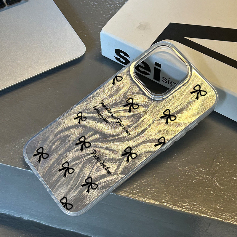 เส้นด้ายขนนกสีเงิน สวยมาก ส่งจากไทย ปีกนกขาวกับชุดผ้าปักกิ่งฟ้าใส  สำหรับ iphone 16 15 14 plus เคสไอโฟน 13 12 11 PRO MAX - รูปที่ 7