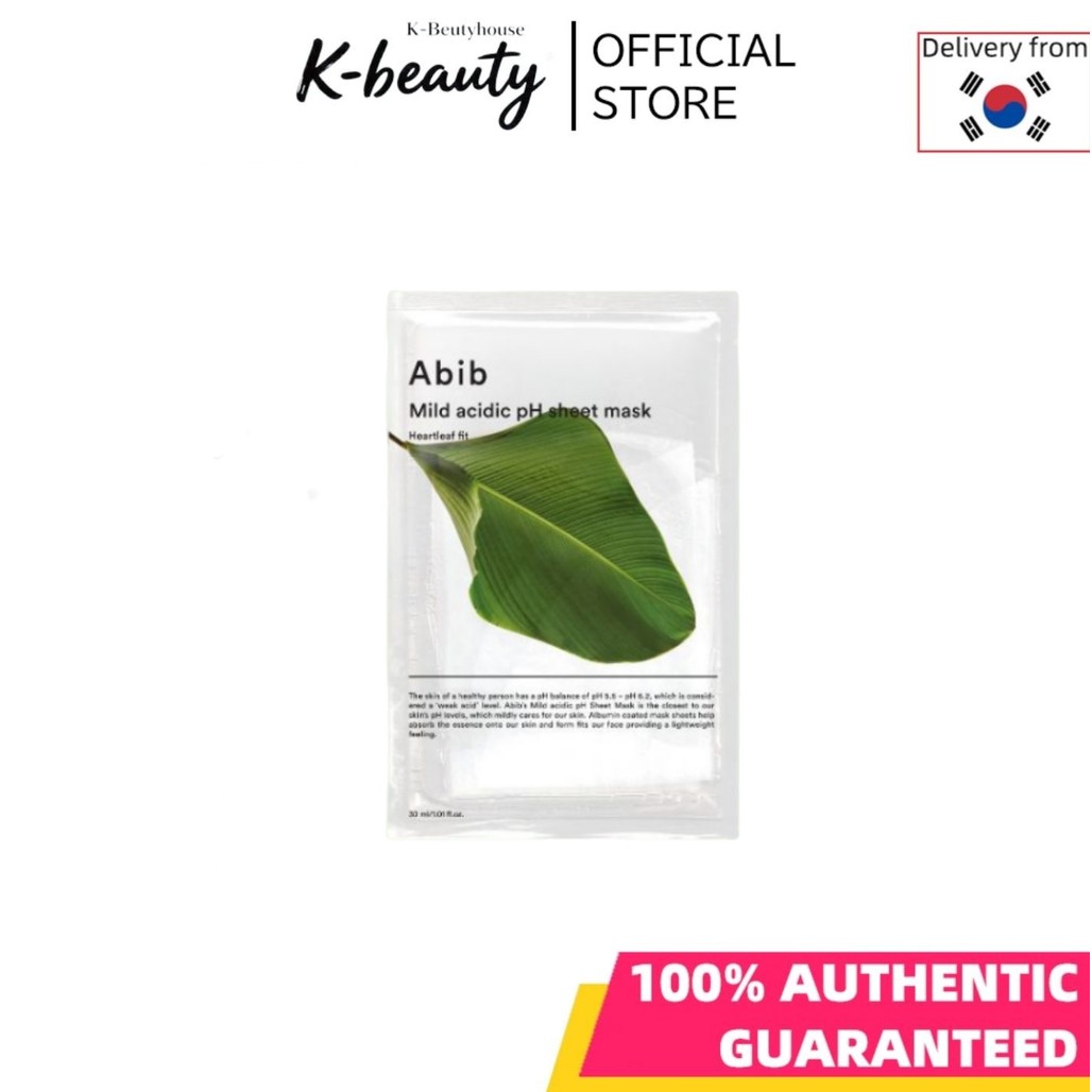[Abib] Mild Acidic Ph Sheet Mask Heartleaf Fit