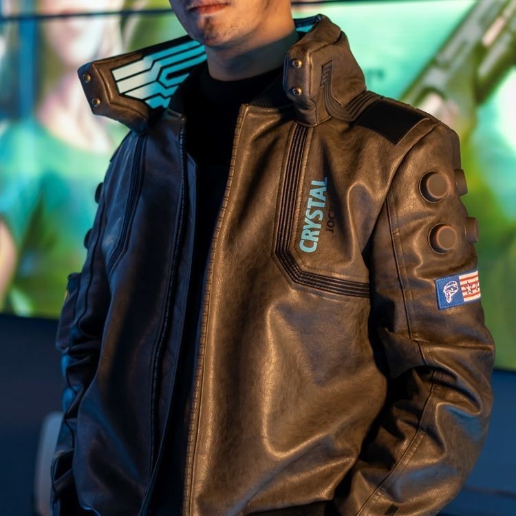 แจ็คเก็ตเกม Cyberpunk 2077 เสื้อแจ็คเก็ตคอสเพลย์ Cyberpunk V