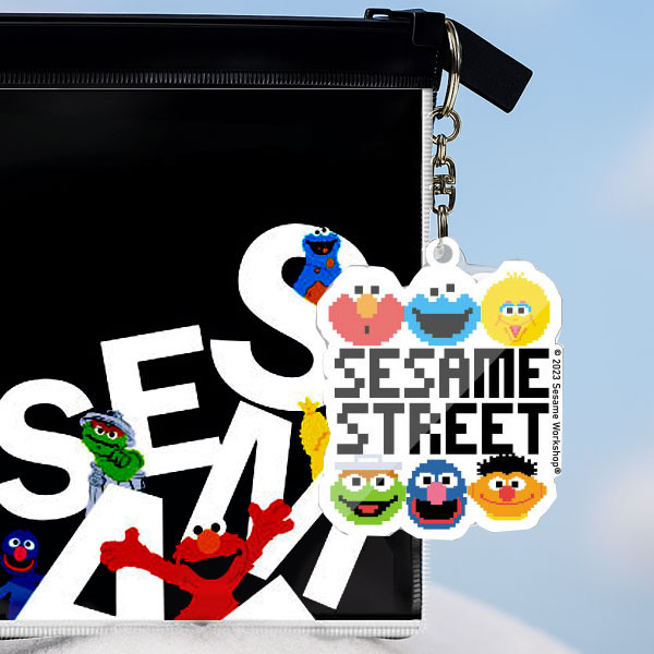 Se-ed (ซีเอ็ด) : SST3-พวงกุญแจอะคริลิค : Sesame Book Club Acrylic Keychain 5.1x7.1 cm.