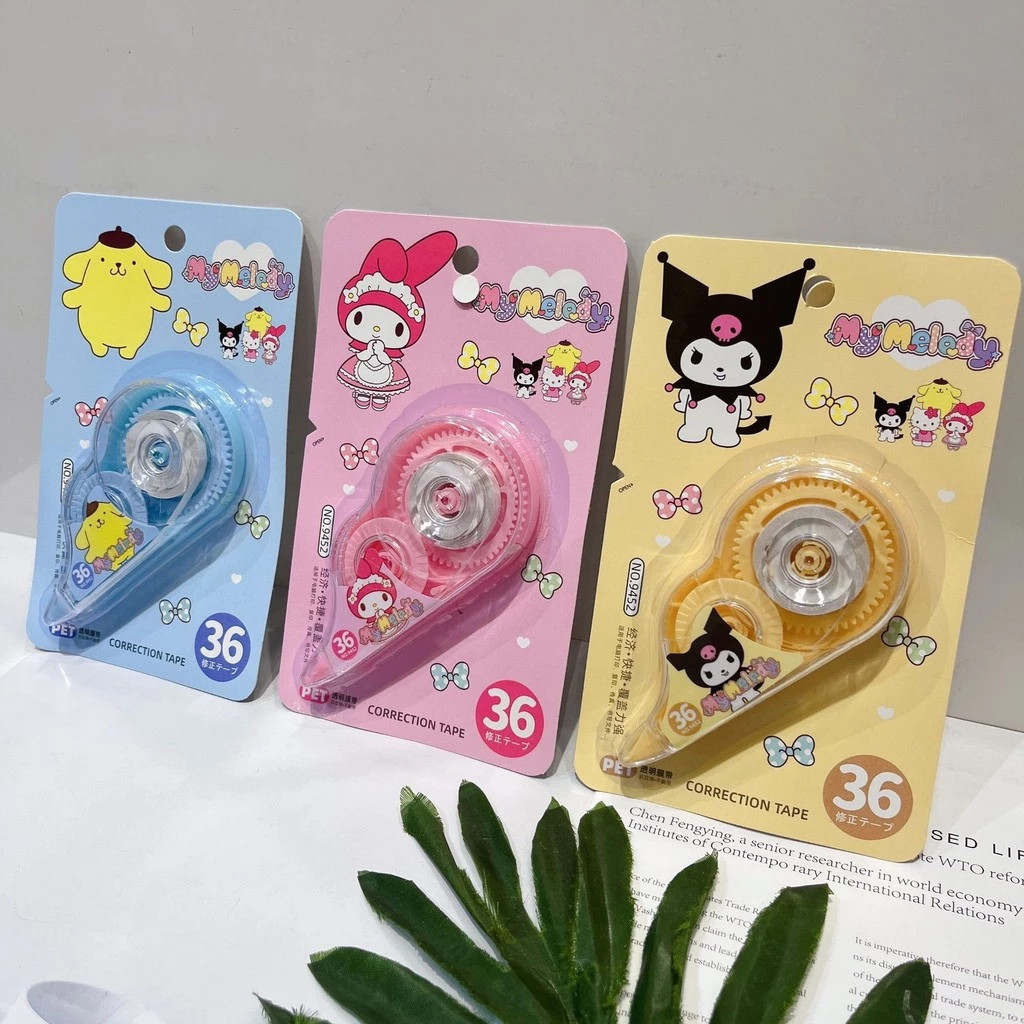 【พร้อมส่ง】📍เทปลบคำผิด เทปลบปากกา ลายการ์ตูนน่ารัก เครื่องเขียนสำหรับนักเรียน ความจุขนาดใหญ่