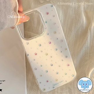 เคส เคสไอโฟน 11 เข้ากันได้กับ IPhone 16 12 13 11 15 14 Pro Max 16 15 14 Plus เคส IMD ลายดาวน่ารักสีลูกกวาดแฟนตาซี