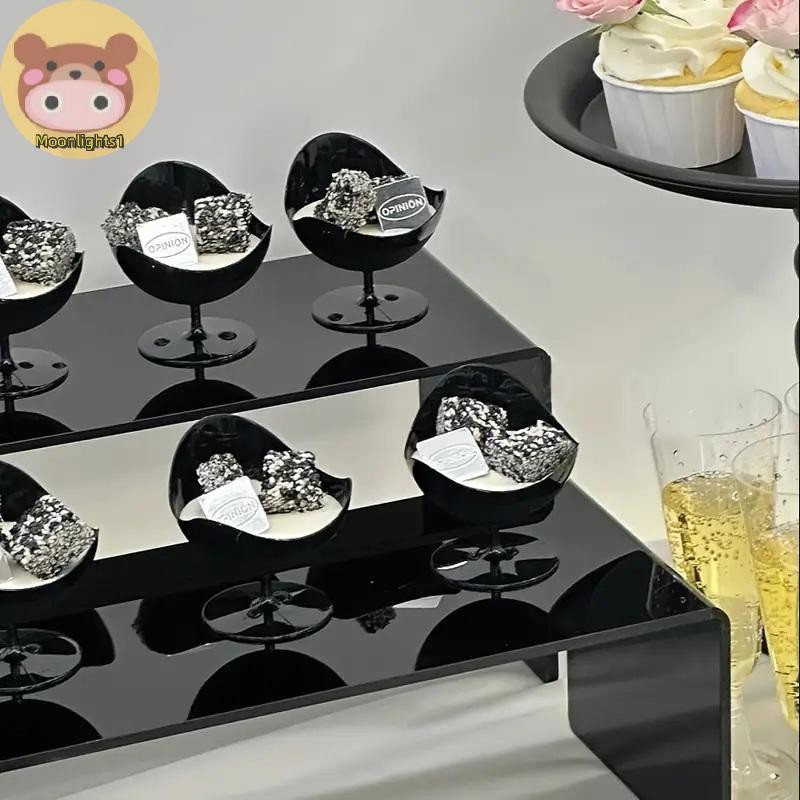 Moonlights1 10 ชิ้นทิ้งถ้วยขนมหวานพลาสติกถ้วยไอศกรีมถ้วยไวน์ขนาดเล็กถ้วยขนมพลาสติกเหมาะสําหรับผลไม้ไ