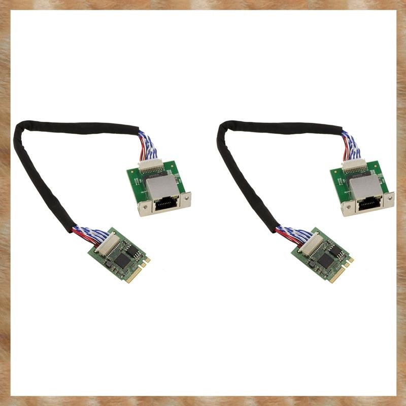 [KYG] 2X INFORMATIQUE M2 M.2 NGFF EC Key 2.5 Gigabit RJ45 LAN Ethernet 10 100 1000 1G 2.5G. พร้อมชิป