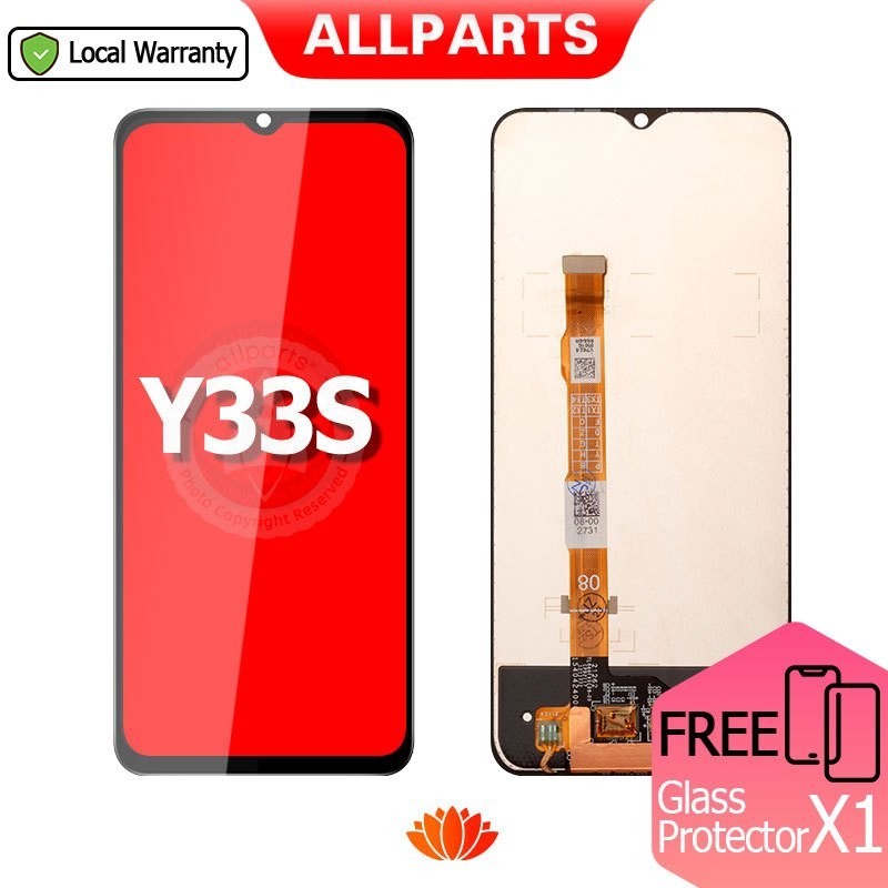 Allparts สําหรับ VIVO Y33S 4G LCD Touch Screen Digitizer เปลี่ยน V2109