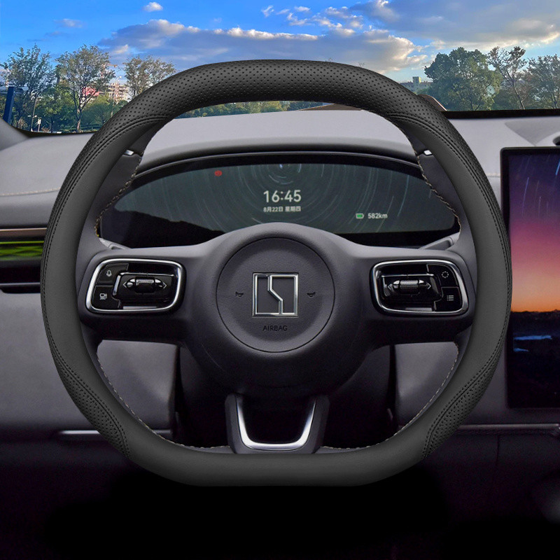2025 ZEEKR 7X พวงมาลัย Four Seasons Universal Cover Ultra-Thin Anti-Slip สไตล์ zeekr 7x ฝาครอบด้ามจับรถ - รูปที่ 2