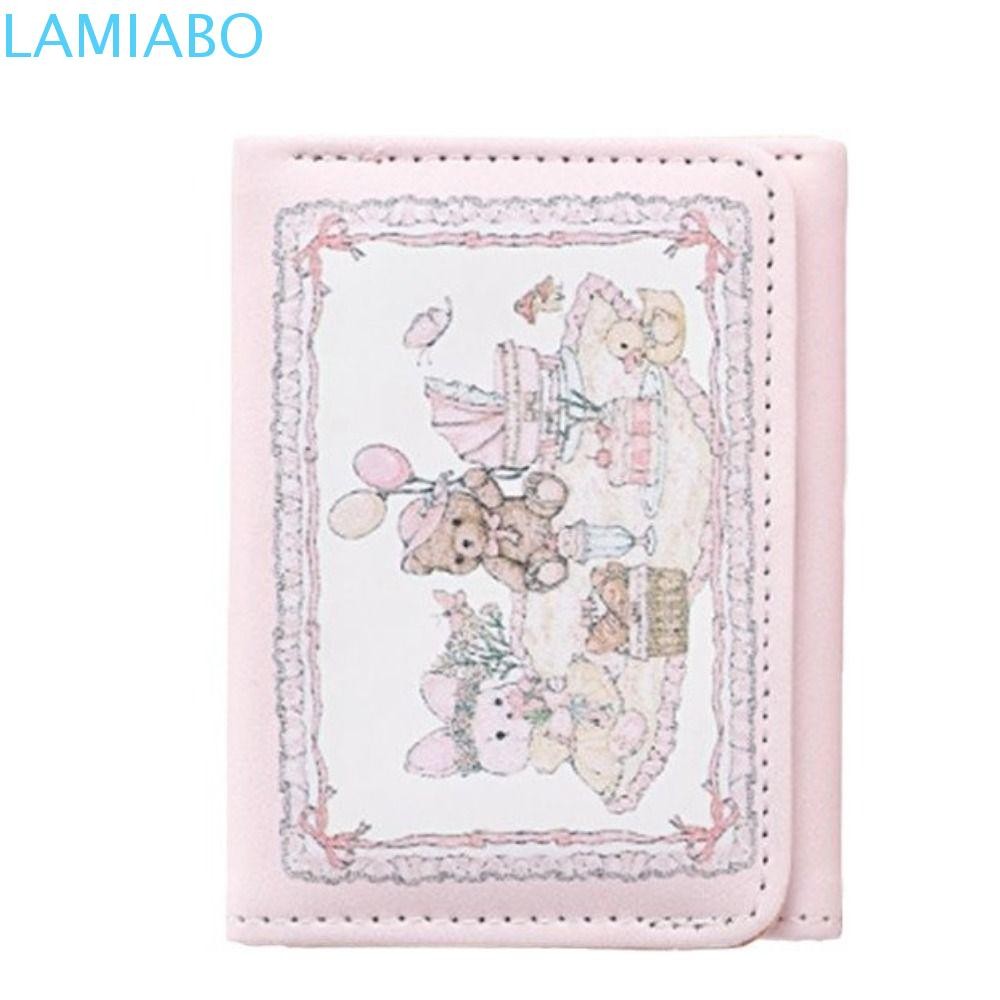 LAMIABO Multi-card Position Wallet, Dream Spring Three Fold Wallet, Sweet Multifunctional Picnic Cas