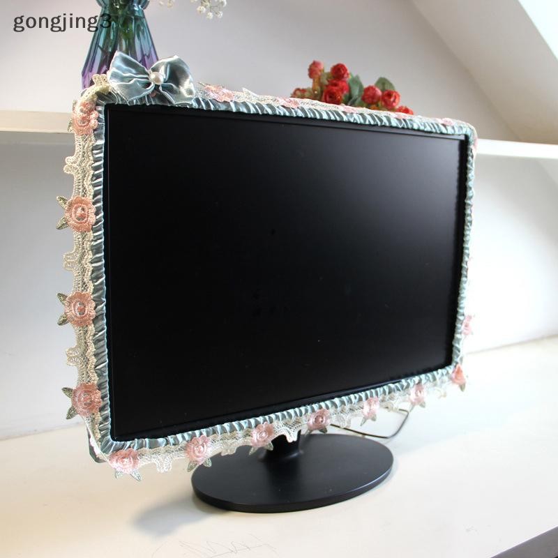 Gongjing3 Fairy สไตล์ 24-38INCH TV Dust Coverputer Monitor Protection Stick ติดผนังเดสก์ท็อปหน้าจอโค