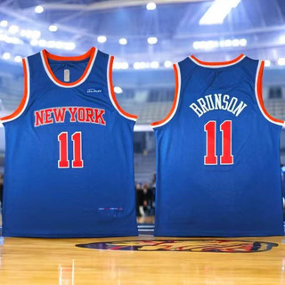 New York Knicks  Jalen Brunson Blue #11 Jersey 2023-2024 City jersey