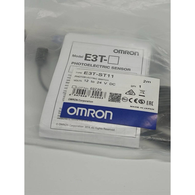 E3T-ST11 PHOTOELECTRIC SENSOR 1ชุดมี 2ตัว (ตัวรับ-ตัวส่ง)❗️ E3T-ST11 Photoelectric Sensor, NPN.     