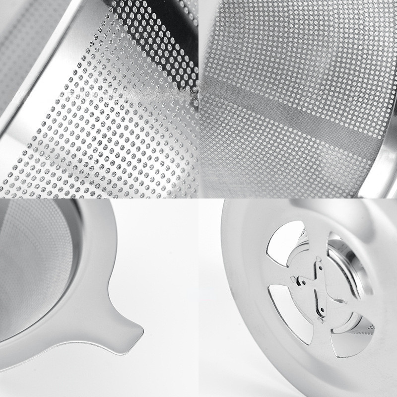 พร้อมส่ง กรวยดริปกาแฟสแตนเลส Coffee Dripper 4 หลุม (600/800 ตาข่าย) ตัวกรองกาแฟ สแตนเลส2ชั้น ไม่ต้องใช้กระดาษกรอง - รูปที่ 6