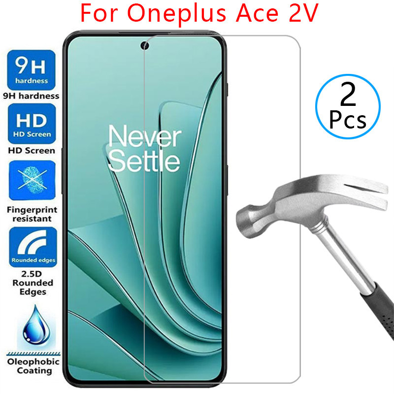 กระจกนิรภัยป้องกันหน้าจอสําหรับ oneplus ace 2 v ฝาครอบ one plus plus ace2v 2 v2 ป้องกันเคสโทรศัพท์กร
