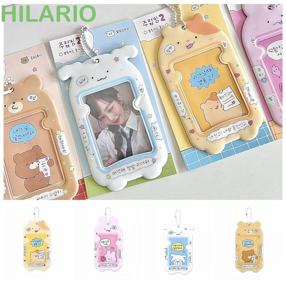 Hilario ที่ใส่บัตรไอดอลเกาหลี, ปลอกการ์ดรูปสัตว์การ์ตูน, จี้น่ารัก สไตล์เกาหลี INS ที่ใส่บัตรรถบัส Girl