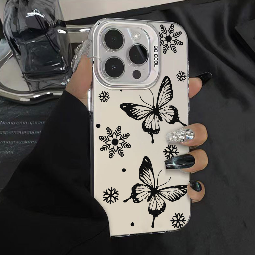 สําหรับ Samsung Galaxy A55 A15 A54 A53 A25 A35 A34 A14 A24 A23 A33 กระโดด 3 เงิน IMD เคสโทรศัพท์สําหรับ SamsungA53 Jump3 SamsungA54 หรูหราแฟชั่นผีเสื้อปลอกกันกระแทก