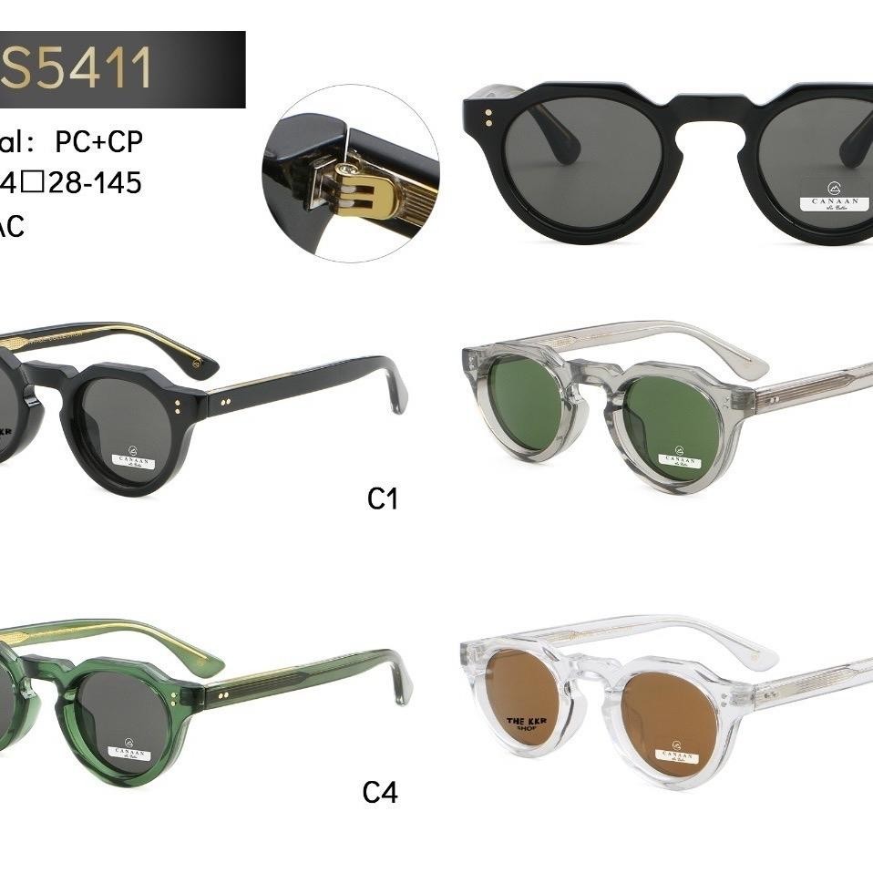 KKRxCANAAN Sunglasses แว่นกันแดดสไตล์เรโทร S5411 แบรนด์แท้ ส่งไวทันใจ(ตัดสายตาได้ อ่านรายละเอียดด้านล่าง)