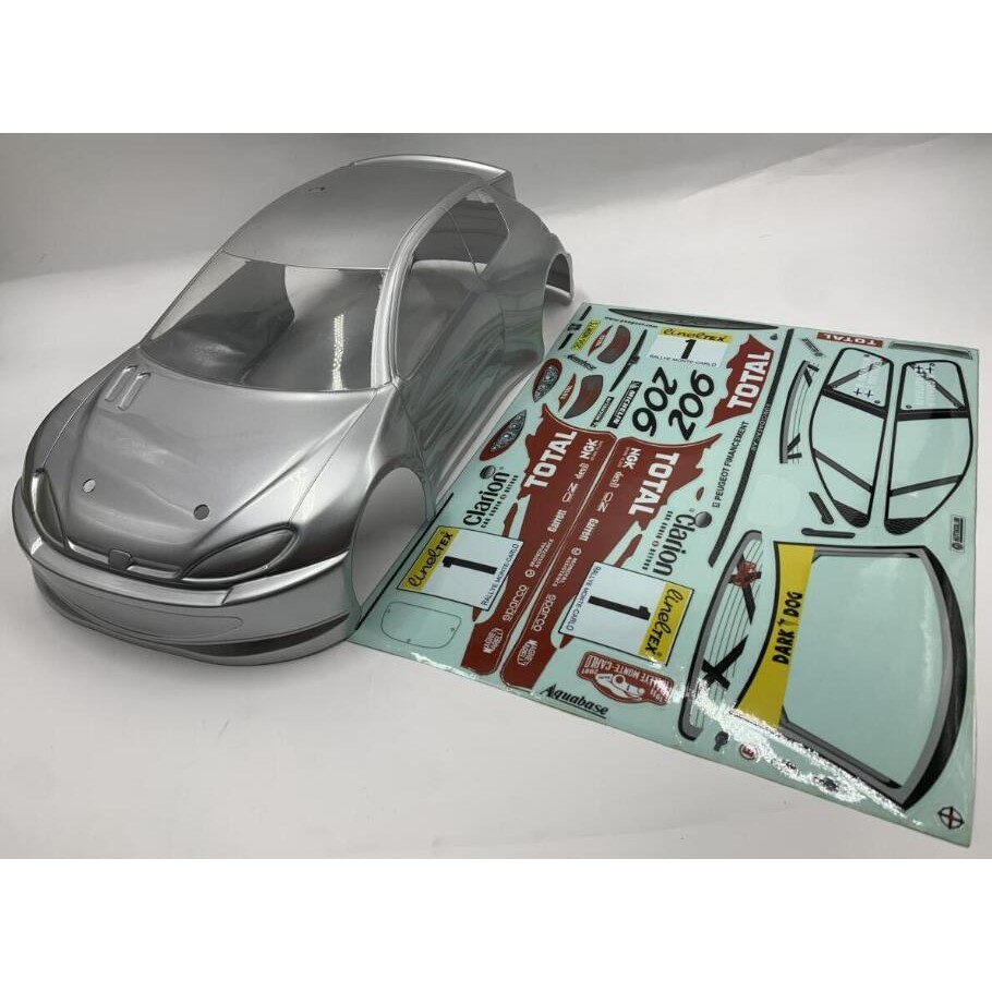 1/10 กีฬาแบนรถ Drift รถ SHELL Citroen Peugeot 206 Rally WRC Rally WRC รถ SHELL