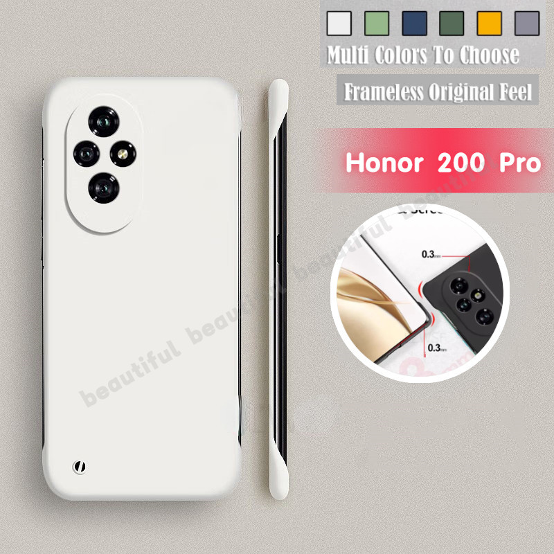 Honor200ProปลอกสําหรับHonor 200 Pro 200Pro X9D HonorX9DกันกระแทกFrameless Matte Hard PCกันชนเคสโทรศั