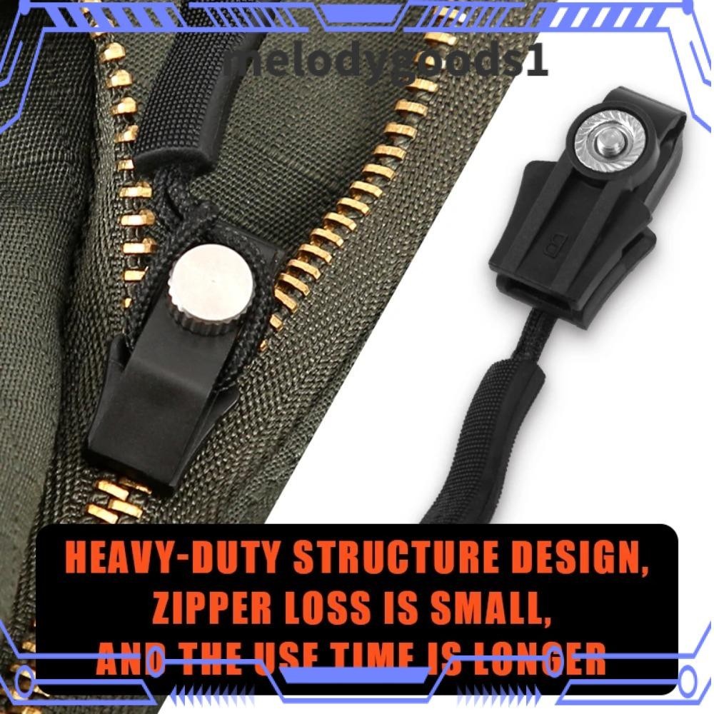 Melodygoods1 ชุดซ่อมซิป, 3 ขนาดที่แตกต่างกันเปลี่ยน Bad Buckle หัวซิป, โลหะ DIY กระเป๋าเดินทางแบบถอดได้หัวซิป