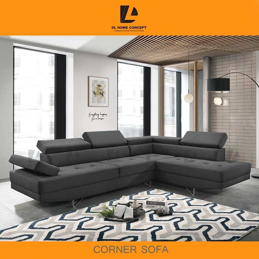 p5j1z6ovc4 โซฟารูปตัว L/เข้ามุมปรับที่วางแขนและพนักพิงศีรษะ