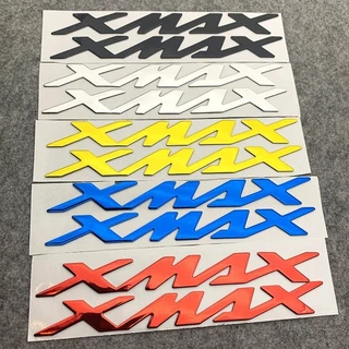 สําหรับyamaha X-MAX XMAX 125 250 300 400 ด้านข้าง 3Dสติกเกอร์สัญลักษณ์Fenderถังน้ํามันเชื้อเพลิงโลโก้Badge Decalอุปกรณ์เสริมรถจักรยานยนต์