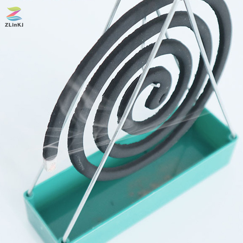 Zlinkj เหล็กผู้ถือขดลวดยุงผู้ถือธูป Coil ธูป Burner กรอบโมเดิร์น Repellent ธูป Rack สําหรับครัวเรือนห้องนอน Patio ใหม่