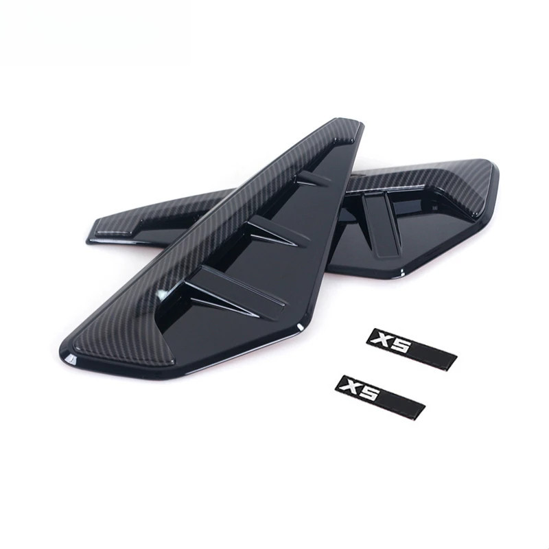Moto22r รถ Shark Gill ด้านข้าง Fender Vent 3D สติกเกอร์สําหรับ BMW X Series X5 G05 X5M F95 2019 2020