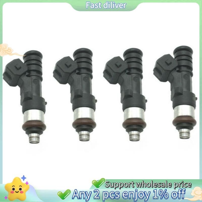 หัวฉีดฉีดหัวฉีดน้ํามันเชื้อเพลิง 4 ชิ้น 0280158207 101481 1538984/8A6G9F593AA สําหรับ Ford- Focus Fi