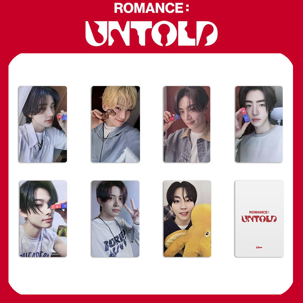 3-7pcs EN ROMANCE UNTOLD Album Lomo Card WVS Dicon Photocards MEMORABILIA DIMENSION：ANSWER MUSIC FOR