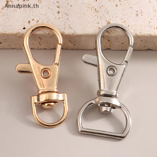 Annapink.th 10 ชิ้น/เซ็ตโลหะหมุนกุ้งก้ามกรามตะขอ Clasp พวงกุญแจ Snap Clasp กระเป๋าเครื่องประดับ Lanyard Trigger หัวเข็มขัด DIY กระเป๋าอุปกรณ์เสริม EN