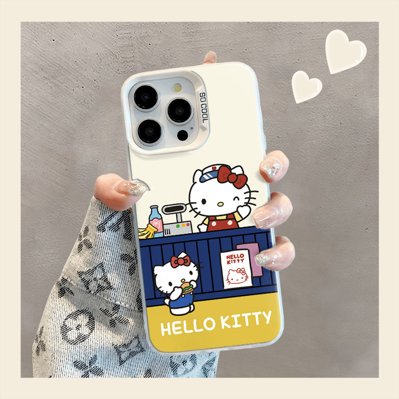 HelloKitty ปลอกสำหรับ OPPO A58 A11X A5 A2 A55 X6 A57 A96 A16ค้นหากรณี X5 Pro realme 11 10 Pro Reno 1