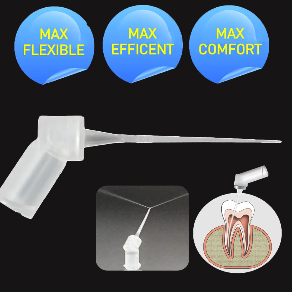1 ชิ้นทันตกรรมชลประทาน Endo Wash Tip Double Side Hole 30G Endo Washing Tip สําหรับทันตกรรมทําความสะอาด