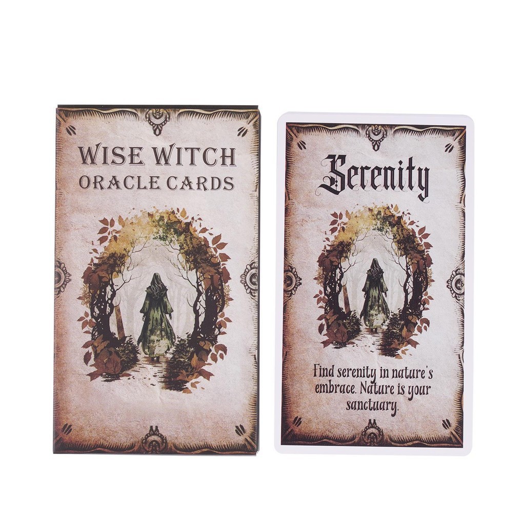 Wise Witch Oracle การ์ด Fortune Telling เกมกระดานการ์ด Divination เครื่องมือเพื่อน Gathering เล่น verasath