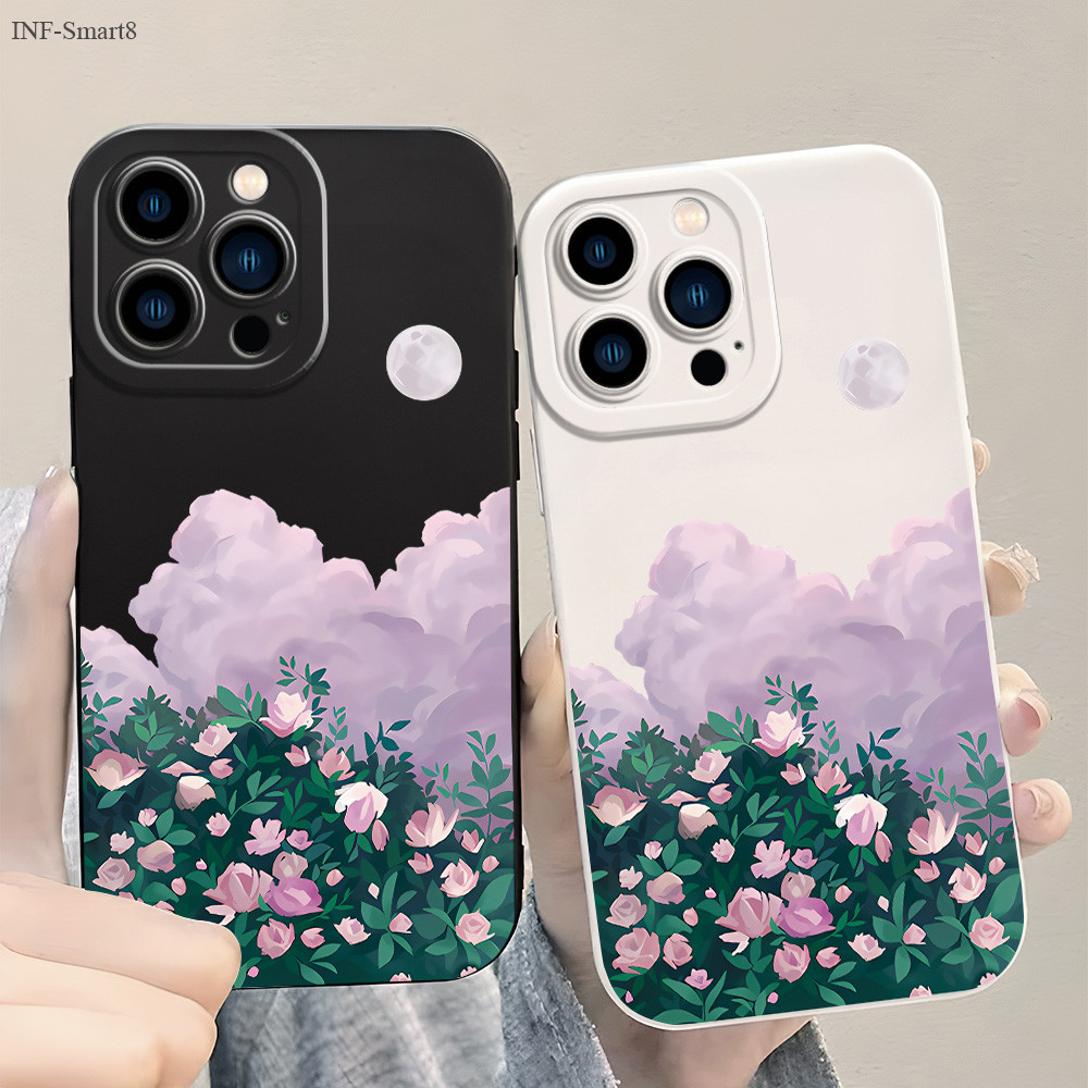 Infinix Smart 8 Hot 20 20C 30 40 40i Tecno Spark Go 2024 Pro เคสซัมซุง สำหรับ Flower Cloud เคส เคสโท