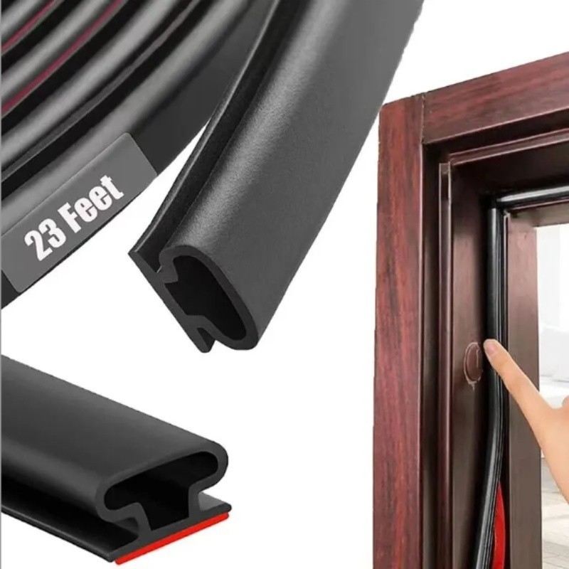 ประตูรักษาความปลอดภัยประตูแถบปิดผนึกหน้าต่าง TPE Weatherproof Anti-Collision Strip ฉนวนกันเสียงSelf-Adhesive